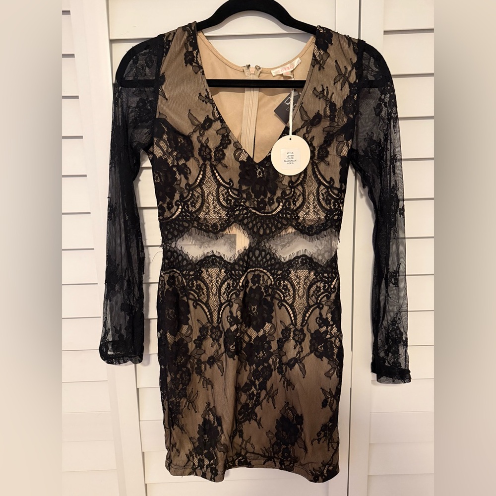 Elegant Black Lace Dress